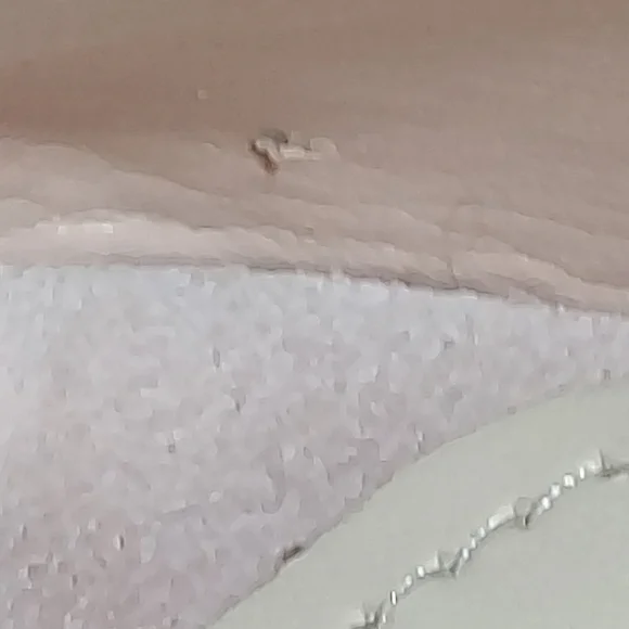 Marc Fisher HAYO Blush Pink Suede Cork Heel Wedges Scalloped Detail Size 11 - Picture 9 of 11